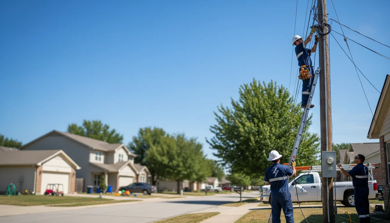 Residential electrician providing installation services in Prescott, KS